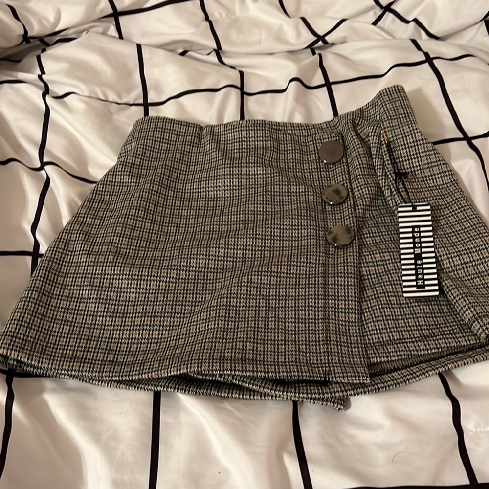 Plaid Skort